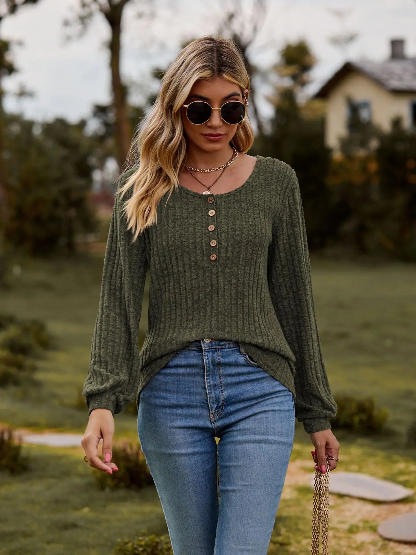 Damen-Top mit langen Ärmeln - Lalaine (stylisch)