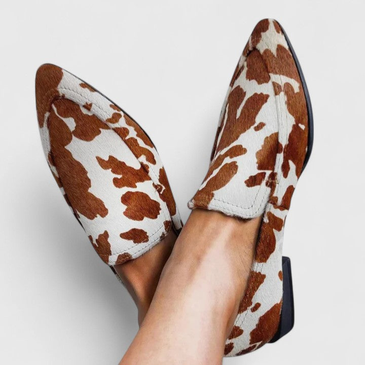 MODEGEIST Damen Loafer Slip-On beige klassisch