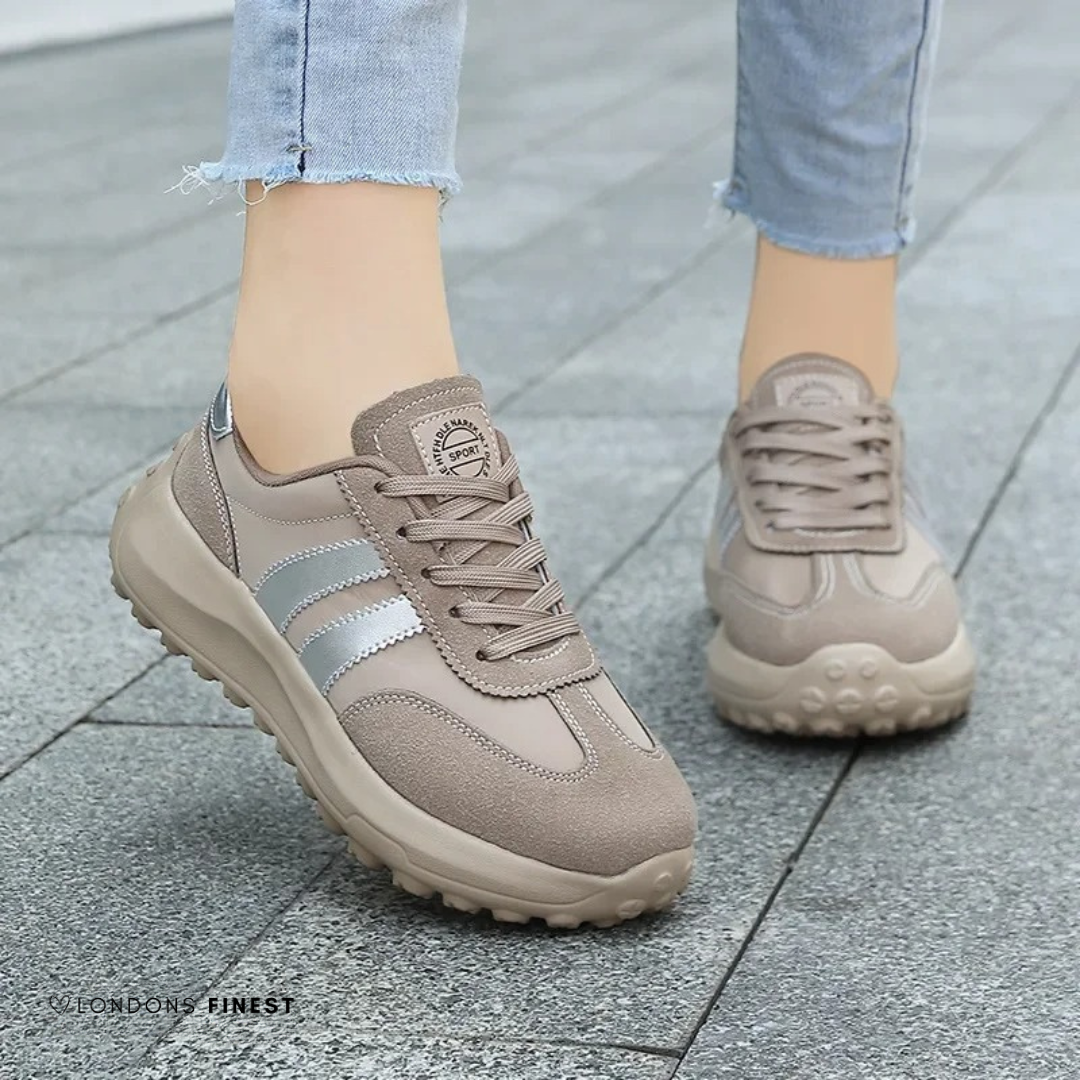MODEGEIST Damen Komfortschuhe Fußgewölbestütze Gepolstert Atmungsaktiv
