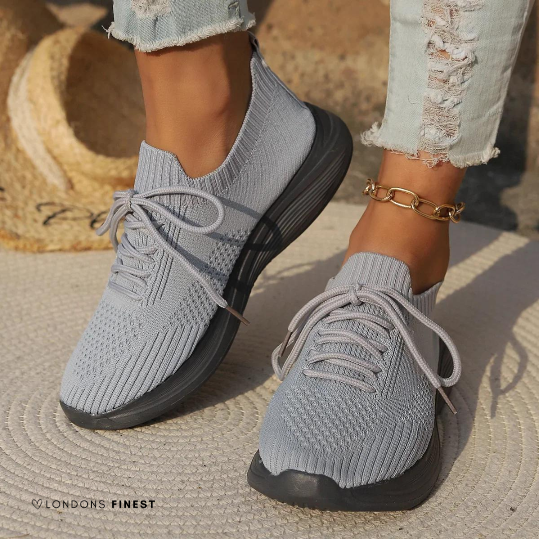 MODEGEIST Damen Sneaker atmungsaktiv Stützfunktion Memory Foam