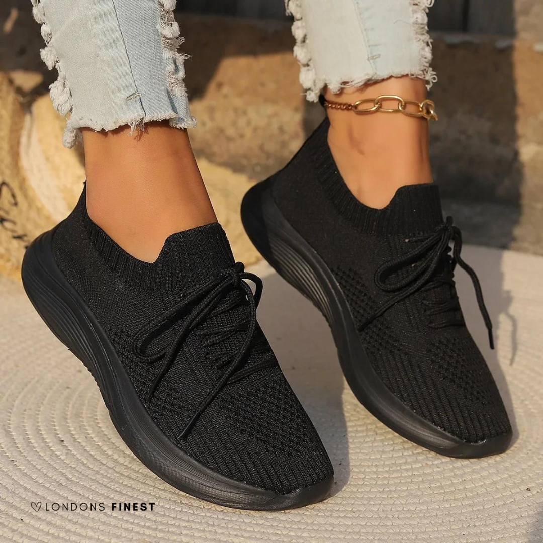 MODEGEIST Damen Sneaker atmungsaktiv Stützfunktion Memory Foam