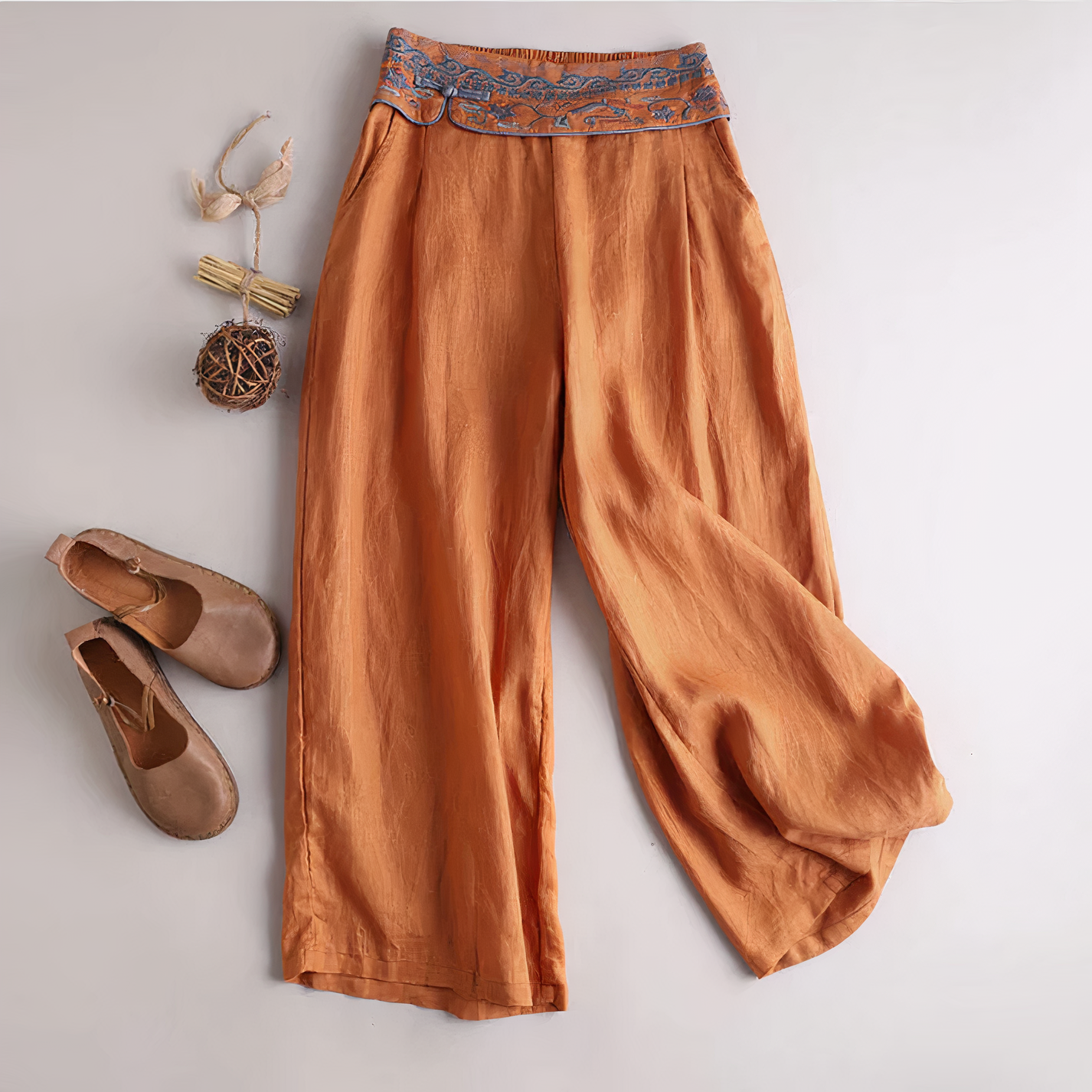 Leichte Vintage Baumwollhose - Liza