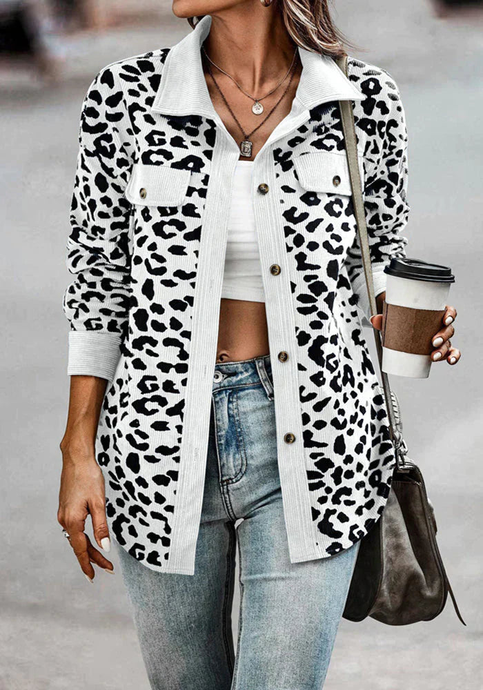 Leopardenmuster-Jacke Lucia