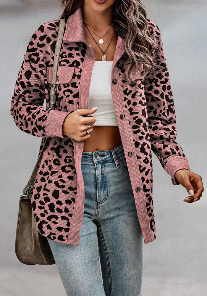 Leopardenmuster-Jacke Lucia