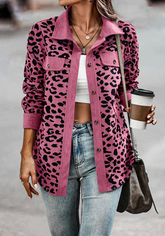 Leopardenmuster-Jacke Lucia