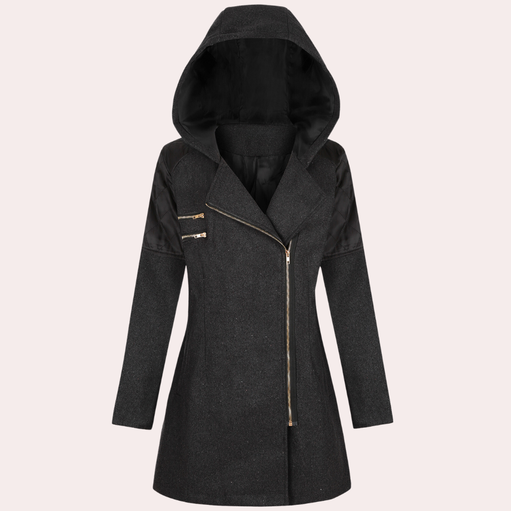 ModeGeist | Trendiger Wintermantel mit Kapuze für Damen