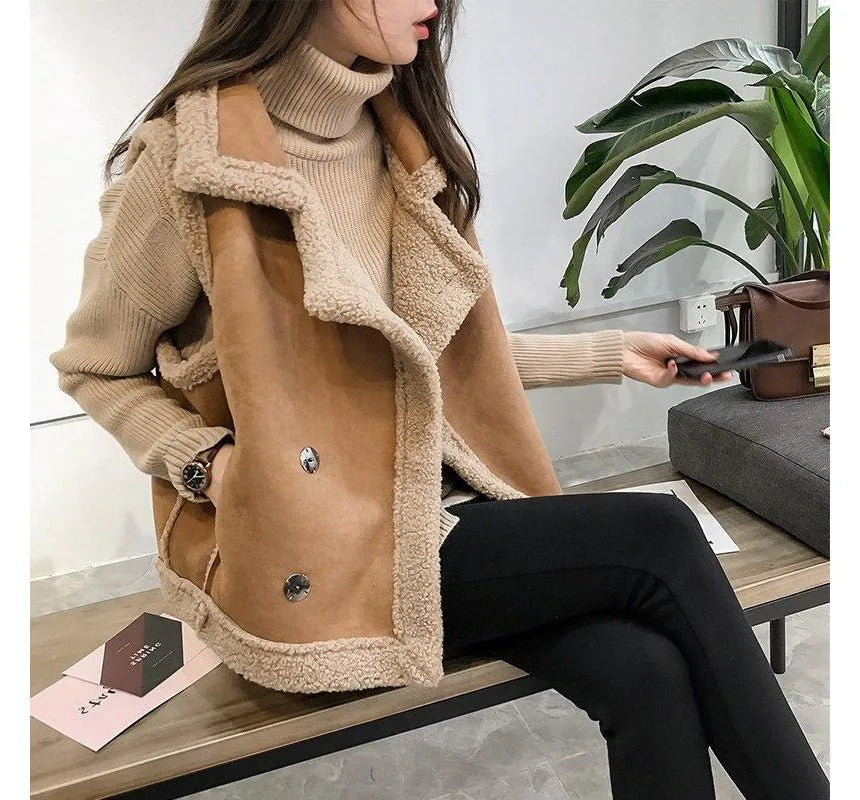 ModeGeist | Leder Winterweste Stilvoll & Zeitlos
