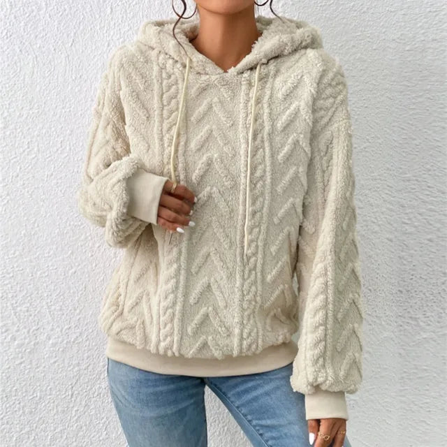 Alena: Bequemes Kapuzenpullover