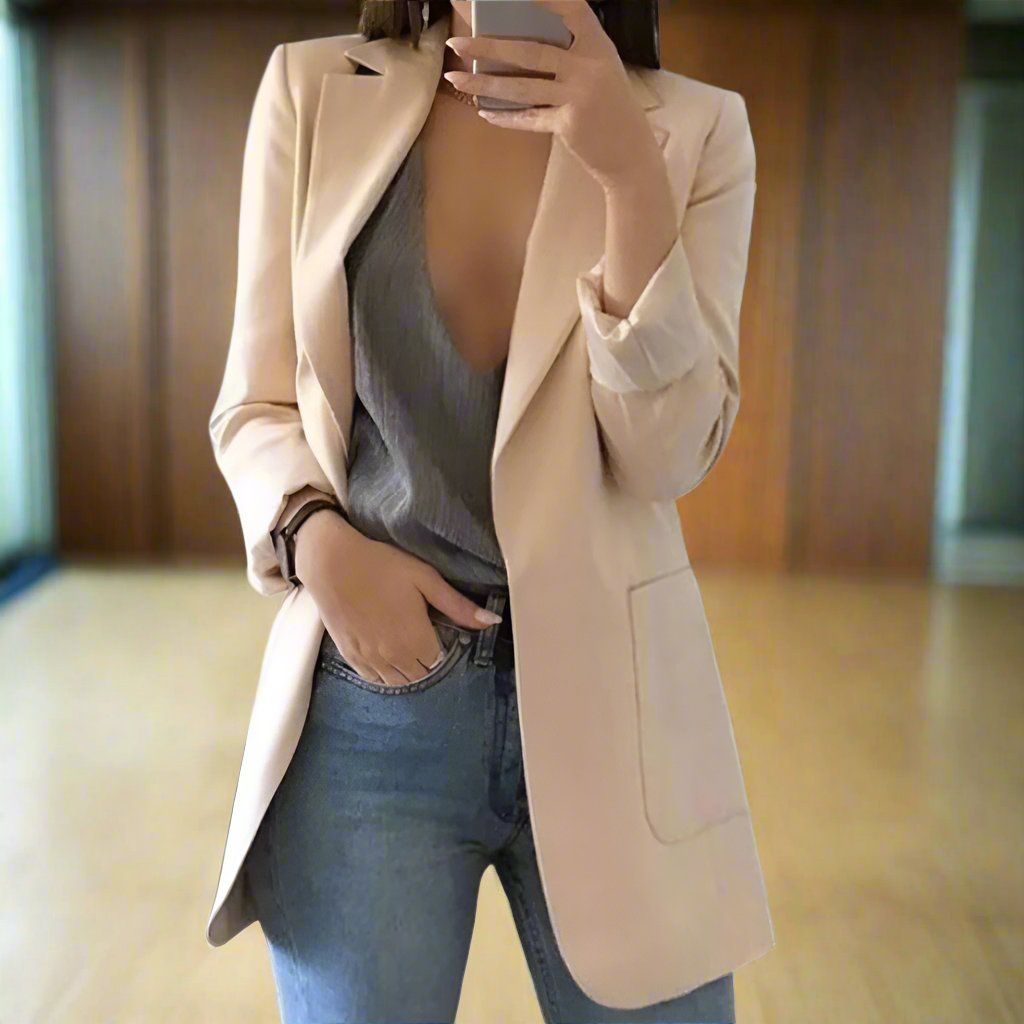 ModeGeist | Blazer - Tailored Fit - Einreiher - Klassischer Reverskragen