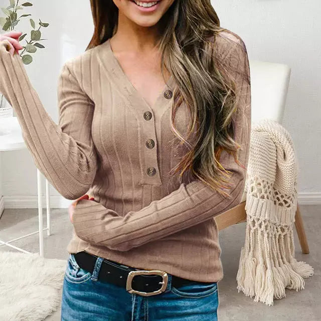 ModeGeist | Einfarbiger Pullover mit Bequemer Passform