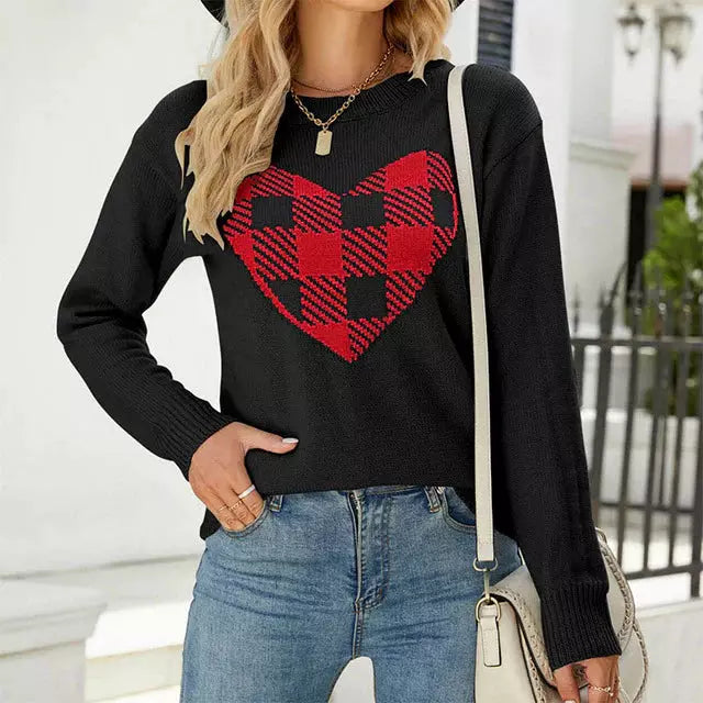ModeGeist | Herz Strickpullover