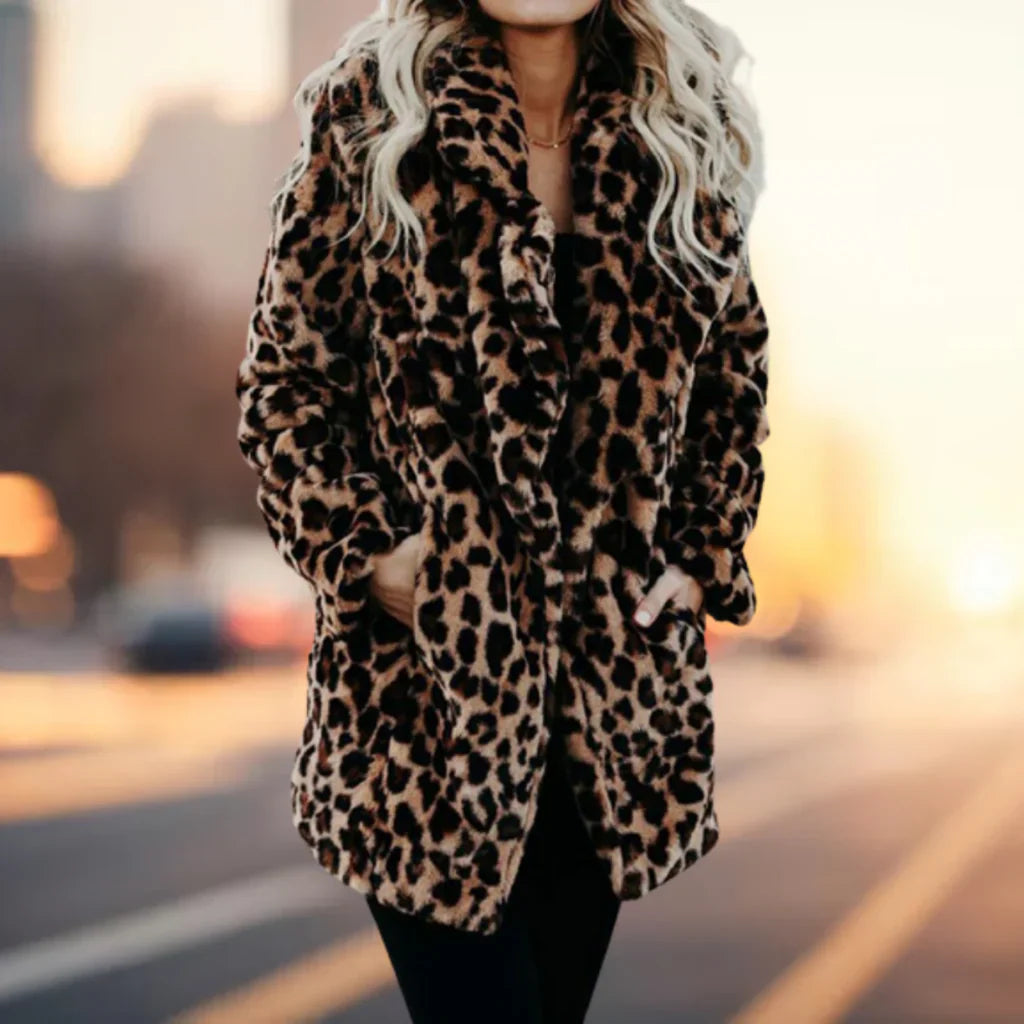ModeGeist | Die Beste Kuschelige Eleganz Winter Plüsch Pelz Jacke