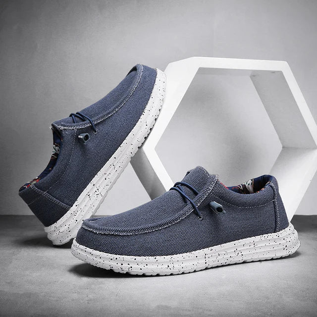 Bequeme Herren Leinenschuhe mit weicher Sohle