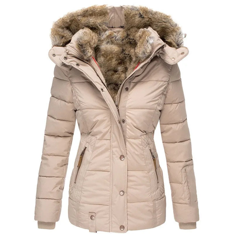 ModeGeist | Luxuriöser, Warmer, Pelzgefütterter Wintermantel