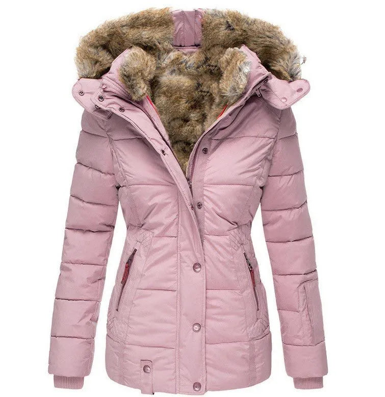 ModeGeist | Luxuriöser, Warmer, Pelzgefütterter Wintermantel