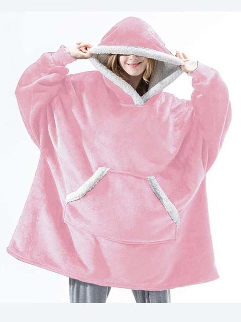 ModeGeist | Weiches Kapuzenpullover-decke Polyester Bequem und Warm