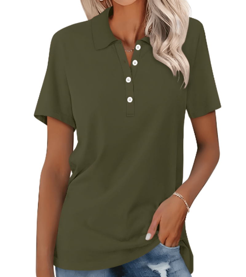 Stilvolles & atmungsaktives Damen Sommer-Polo Shirt von Fudus