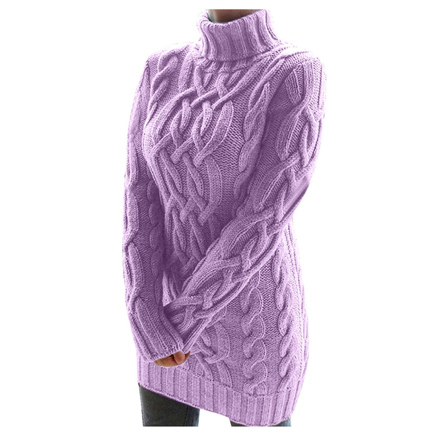 ModeGeist | Strick Rollkragenpullover Kabelstrick Warm und Komfortabel