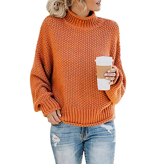 ModeGeist | Dicke Strickpullover mit hohem Halsausschnitt