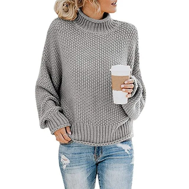 ModeGeist | Dicke Strickpullover mit hohem Halsausschnitt