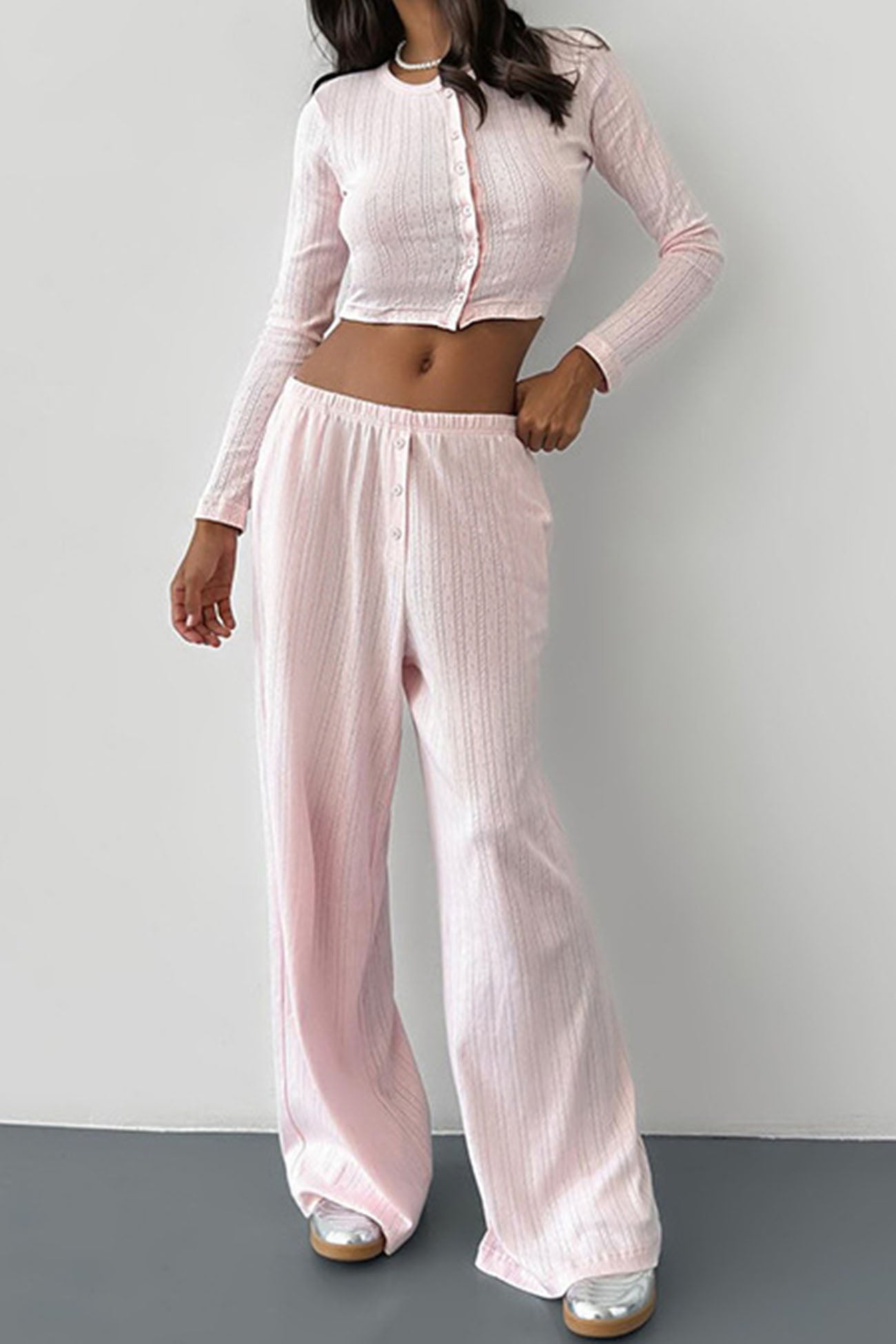 Fudus ärmelloser Crop Top Hosenanzug