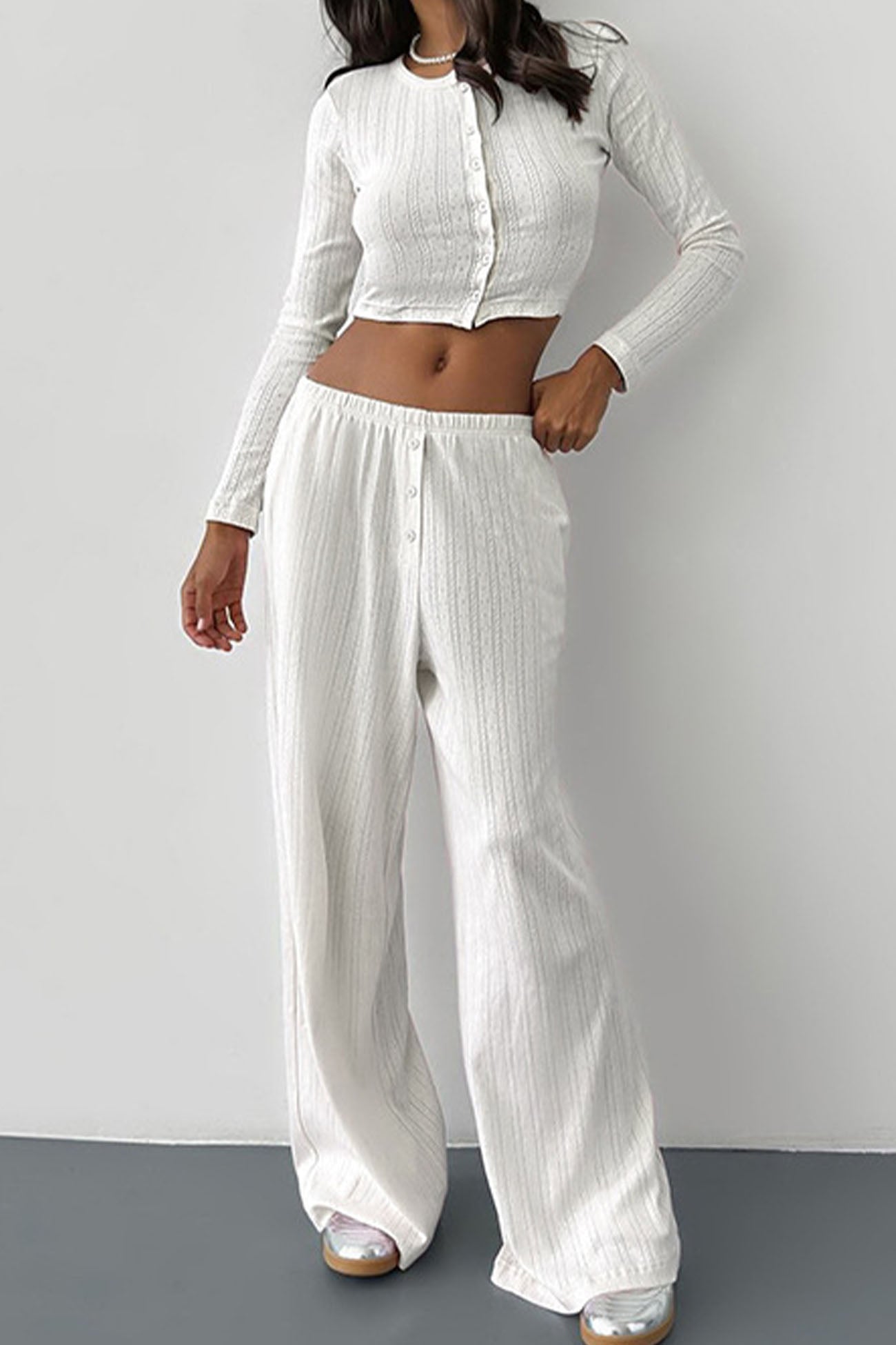 Fudus ärmelloser Crop Top Hosenanzug