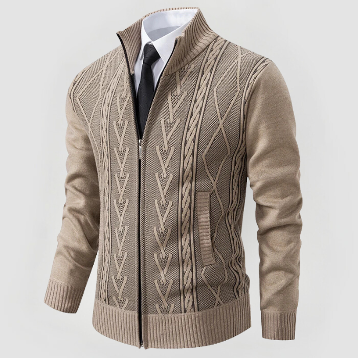 Oliver Strickpullover mit Reißverschluss