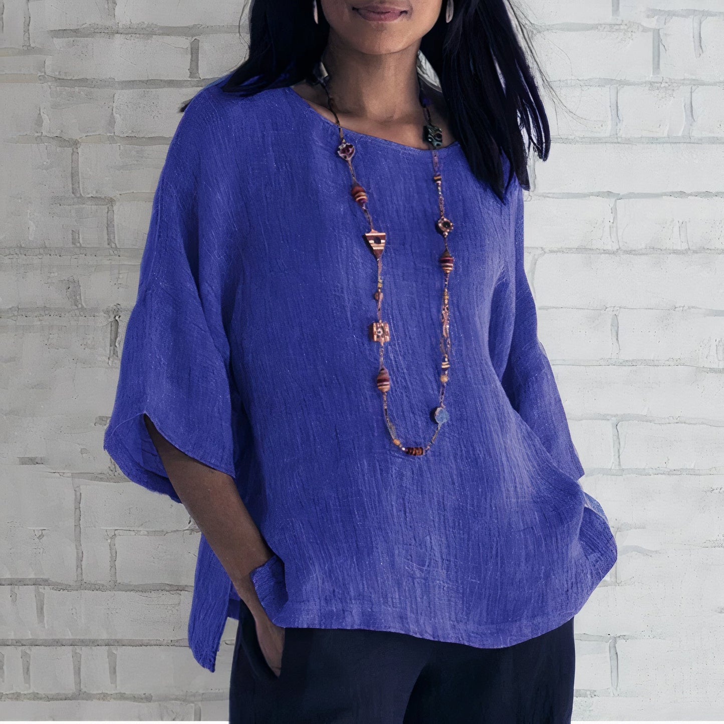 Elegante Leinenbluse Marcelle