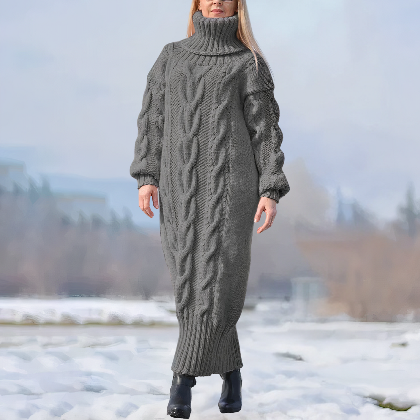 Marley Gestricktes Rundstrickkleid