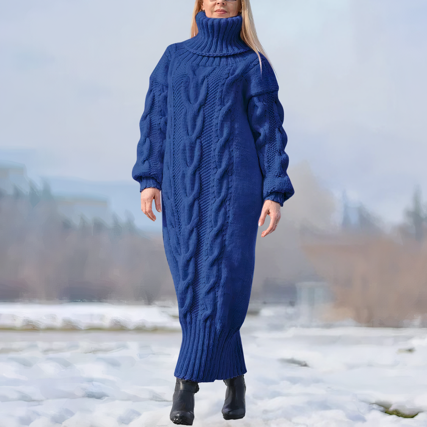 Marley Gestricktes Rundstrickkleid
