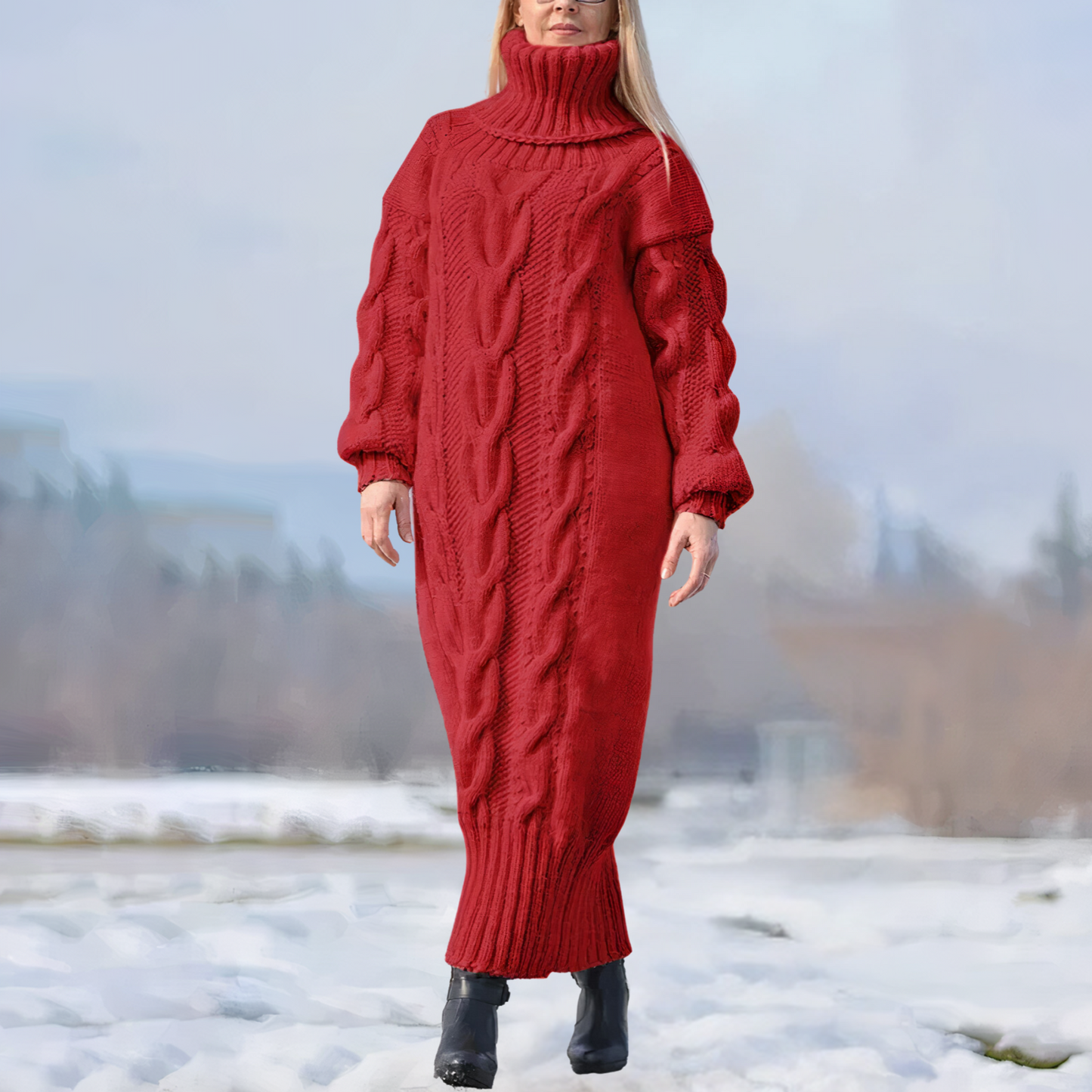 Marley Gestricktes Rundstrickkleid