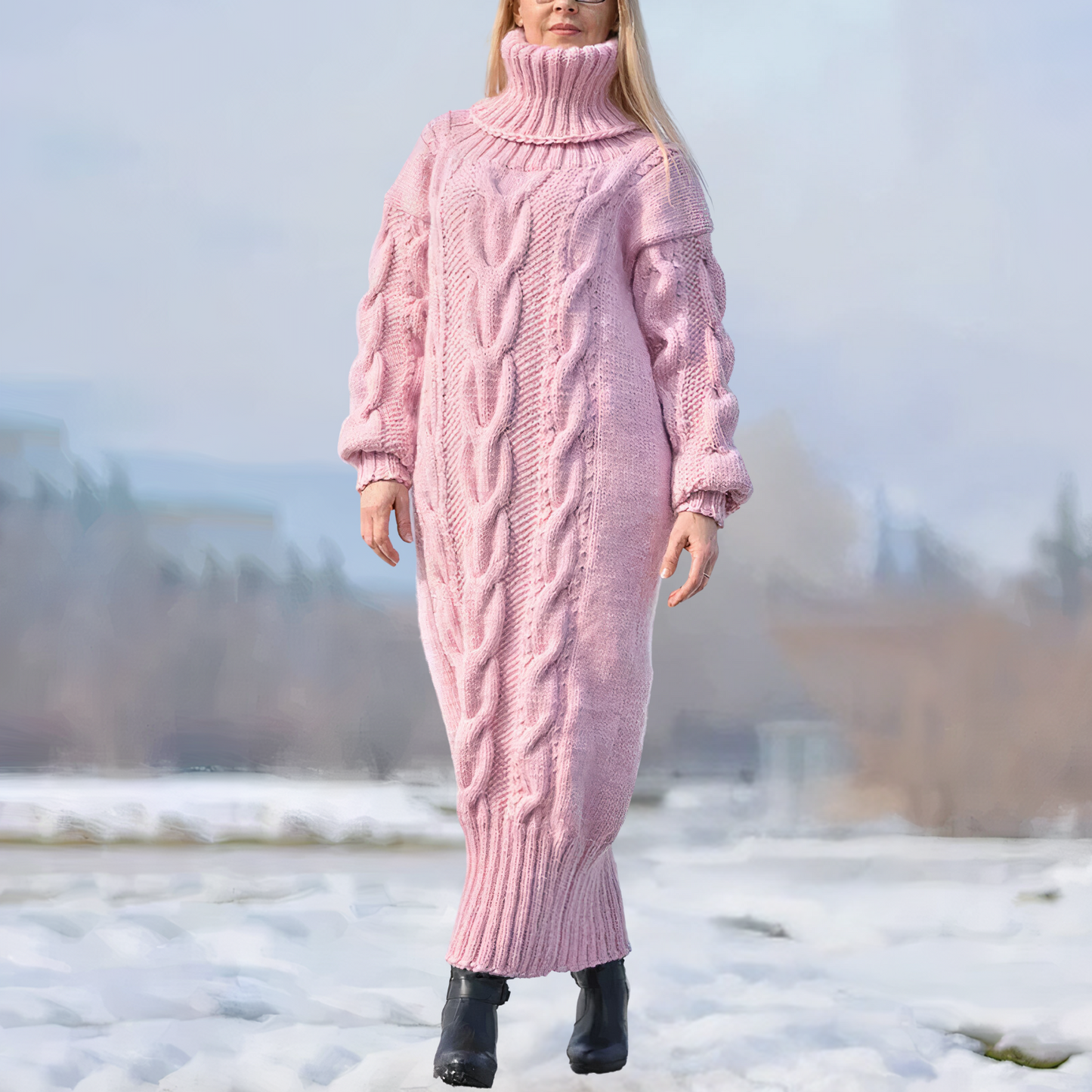 Marley Gestricktes Rundstrickkleid