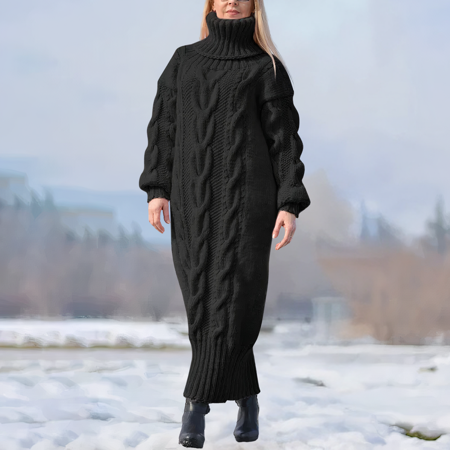 Marley Gestricktes Rundstrickkleid