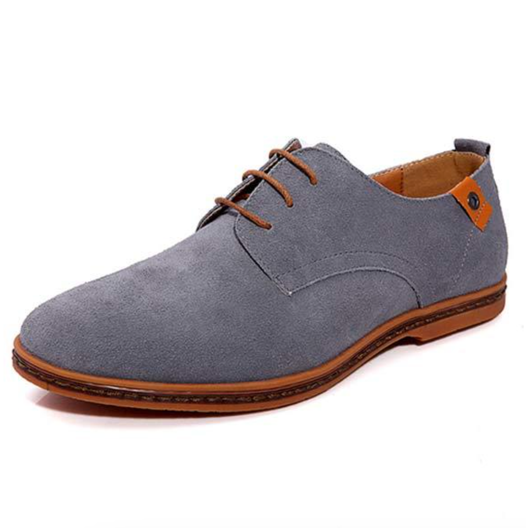 Herrenschuhe aus Wildleder im Derby-Stil