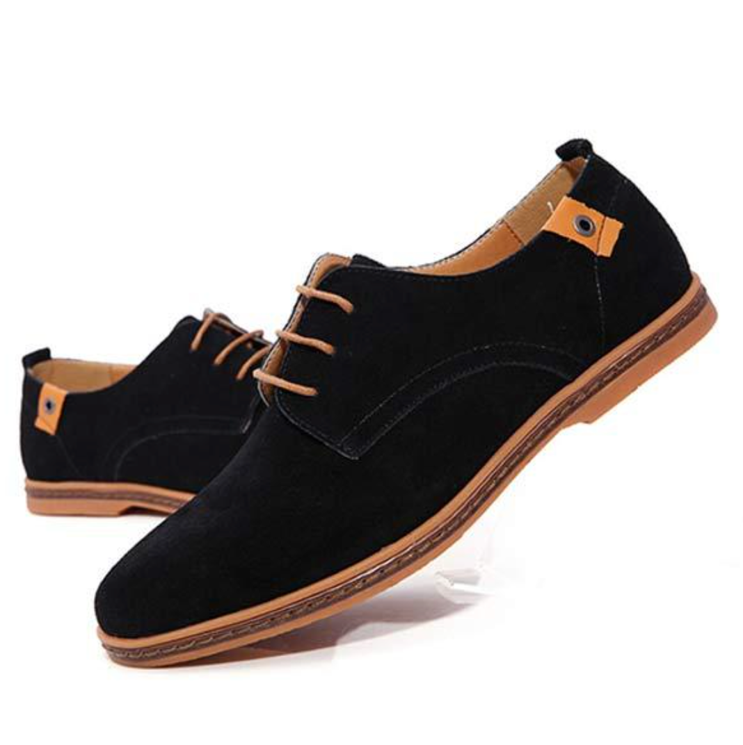 Herrenschuhe aus Wildleder im Derby-Stil