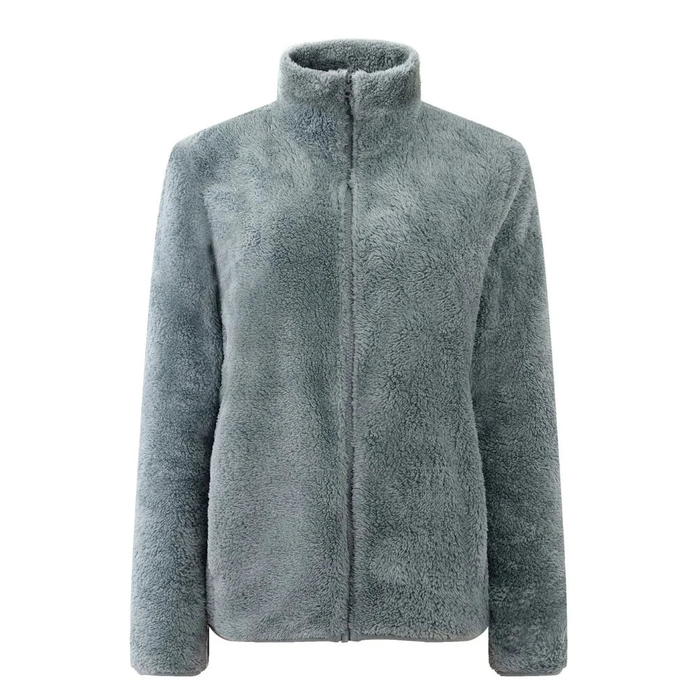 Maud: Kuschelige Reißverschlussjacke in bequemer Passform