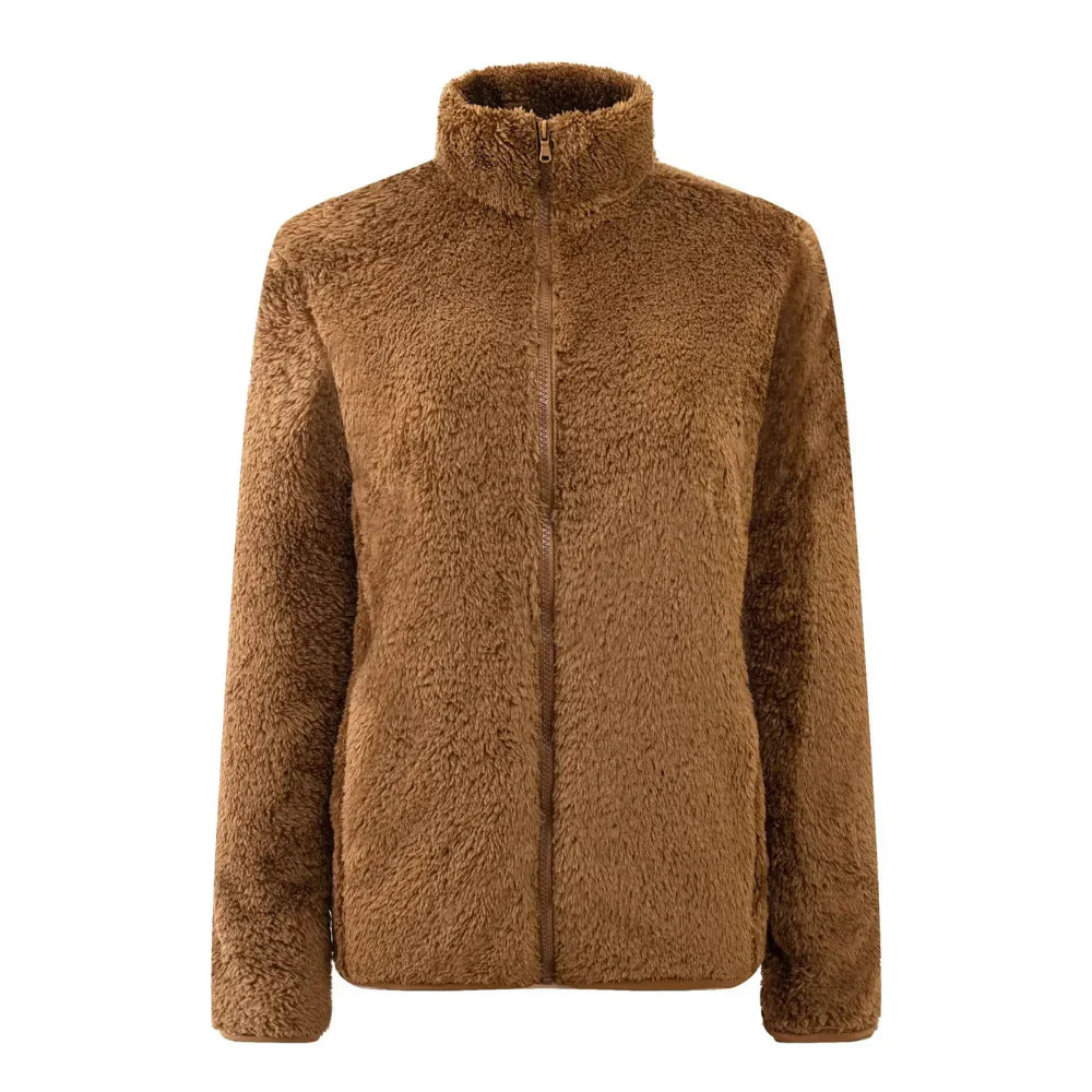 Maud: Kuschelige Reißverschlussjacke in bequemer Passform