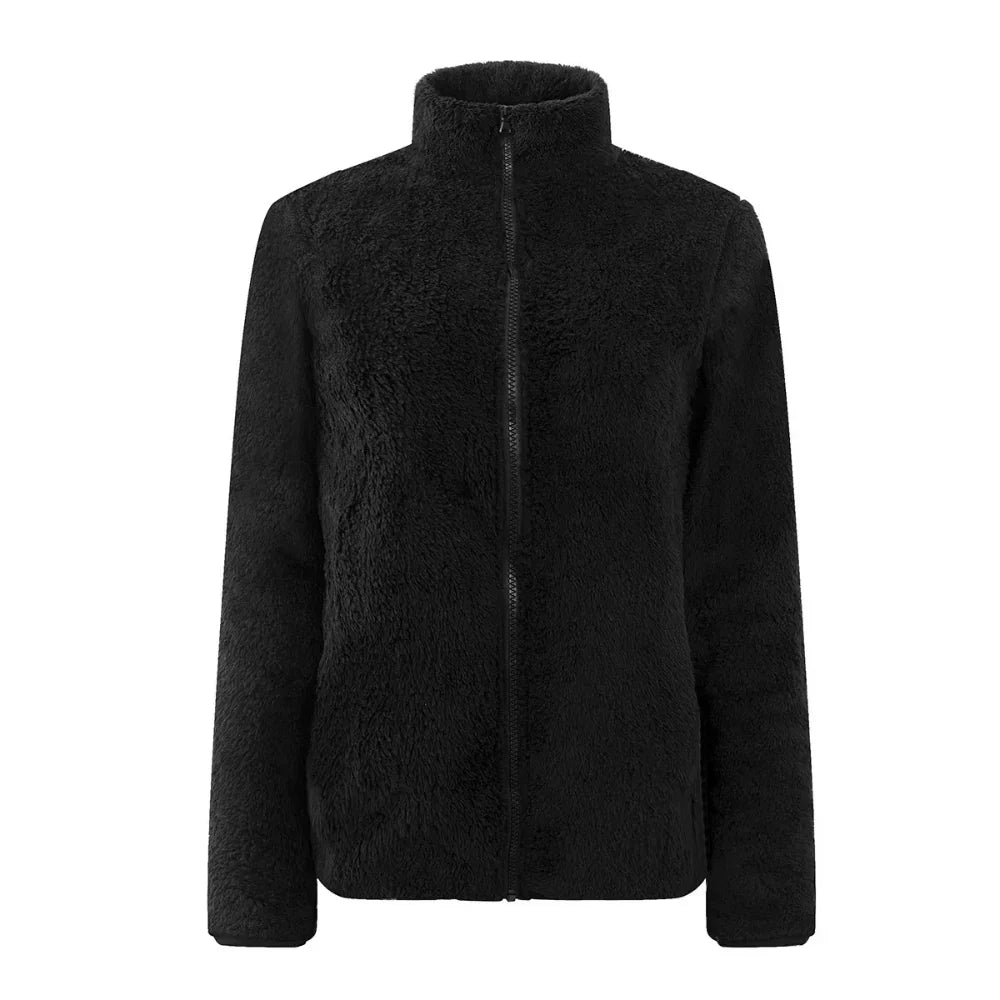 Maud: Kuschelige Reißverschlussjacke in bequemer Passform