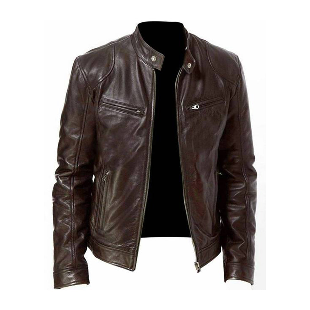 MIKEL Kollektion: Modische Lederjacke für Herren