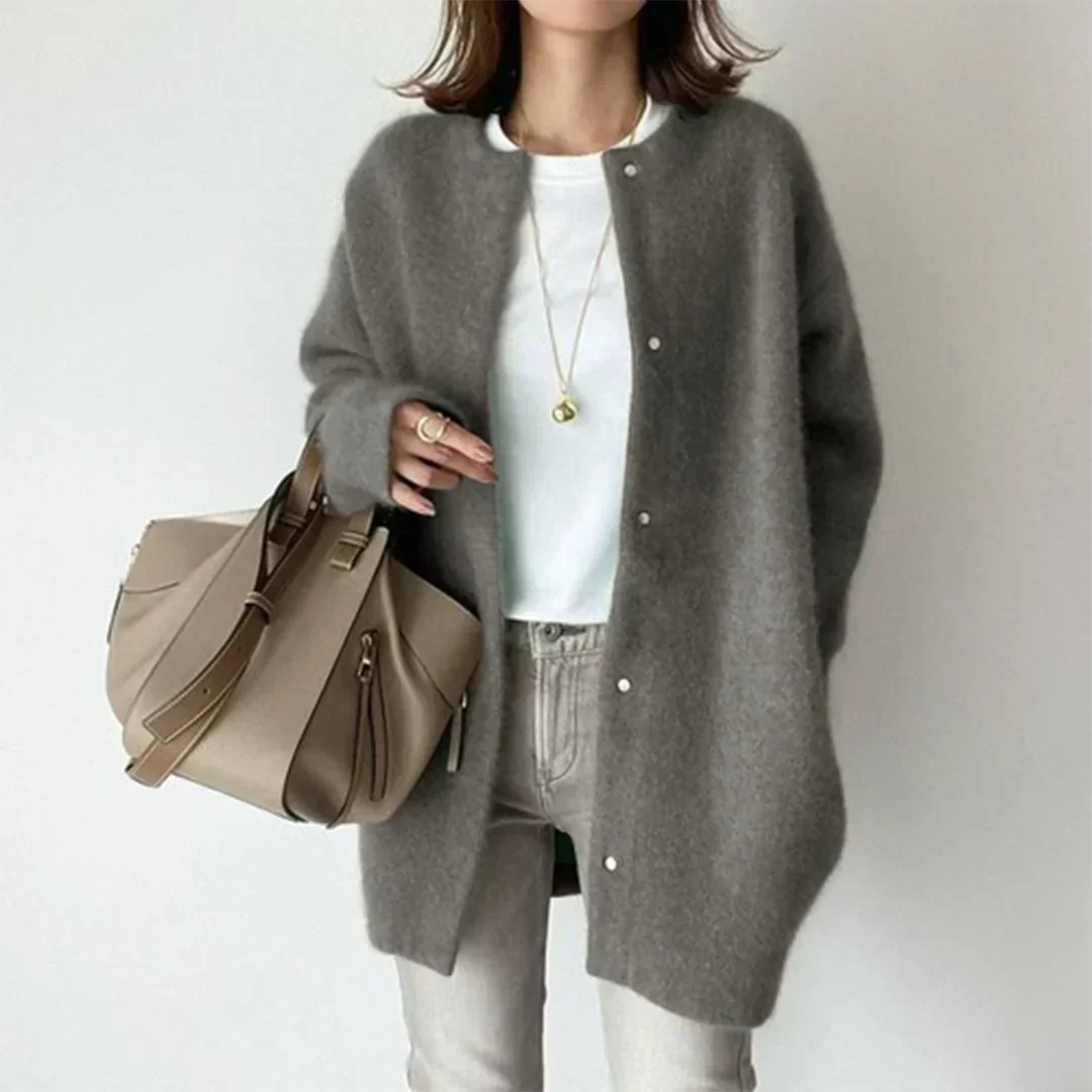 ModeGeist | Lässige Strickjacke mit Langen Ärmeln