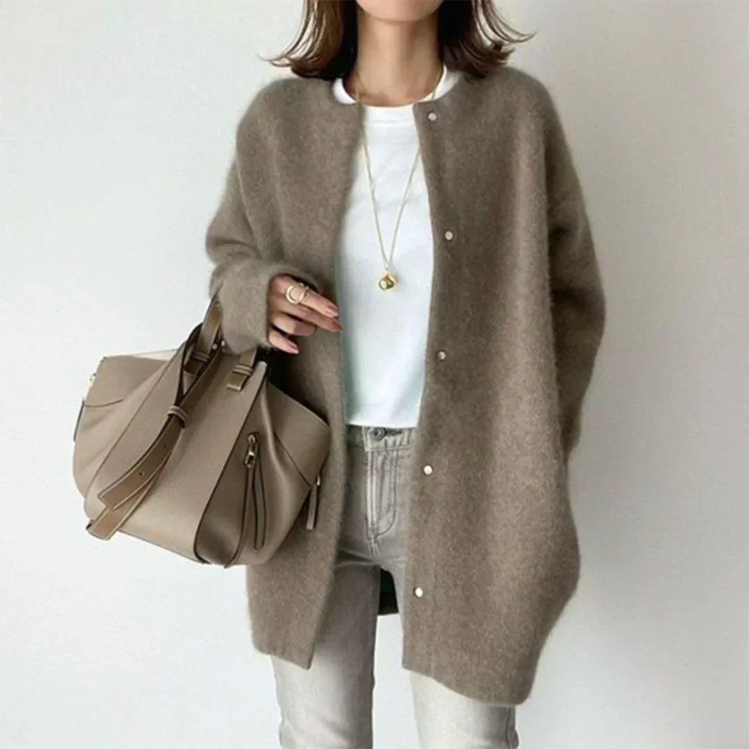 ModeGeist | Lässige Strickjacke mit Langen Ärmeln