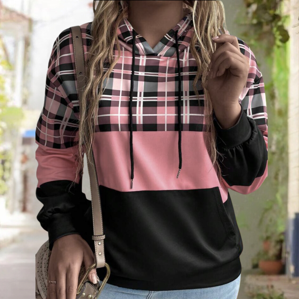 ModeGeist | Moderne Farbblock-Hoodie für Frauen Perfekt für den Herbst