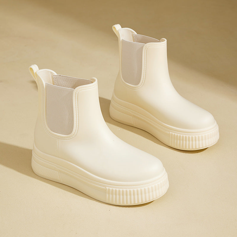 MODEGEIST Damen Regenstiefel Wasserdicht Rutschfest Gummi