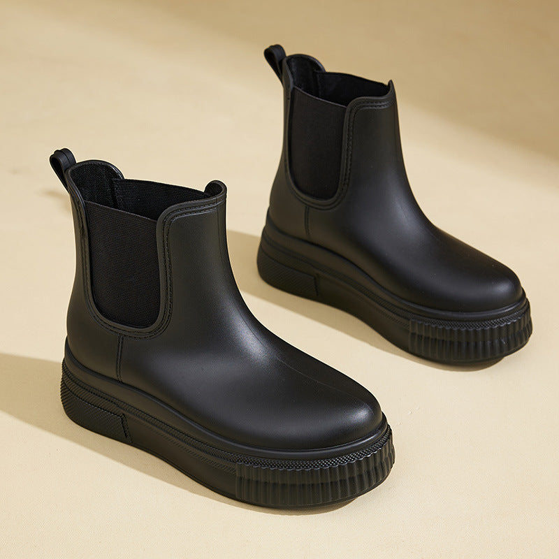 MODEGEIST Damen Regenstiefel Wasserdicht Rutschfest Gummi