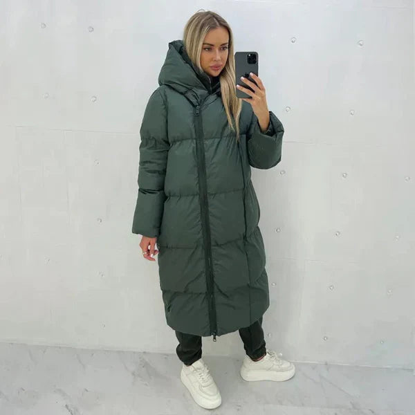 ModeGeist | Langarmwintermantel mit Innenfutter für Damen Ideal für kalte Zeiten
