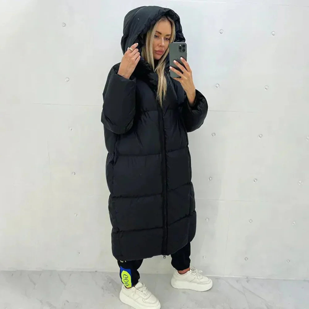 ModeGeist | Langarmwintermantel mit Innenfutter für Damen Ideal für kalte Zeiten