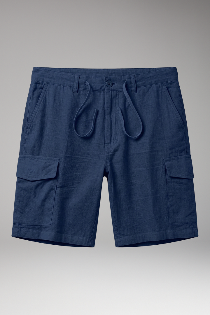 MODEGEIST Herren Cargo-Shorts Elastikbund Mehrere Taschen