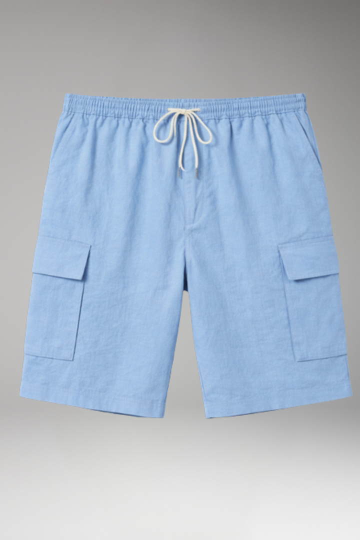 MODEGEIST Herren Cargo-Shorts mit Utility-Taschen