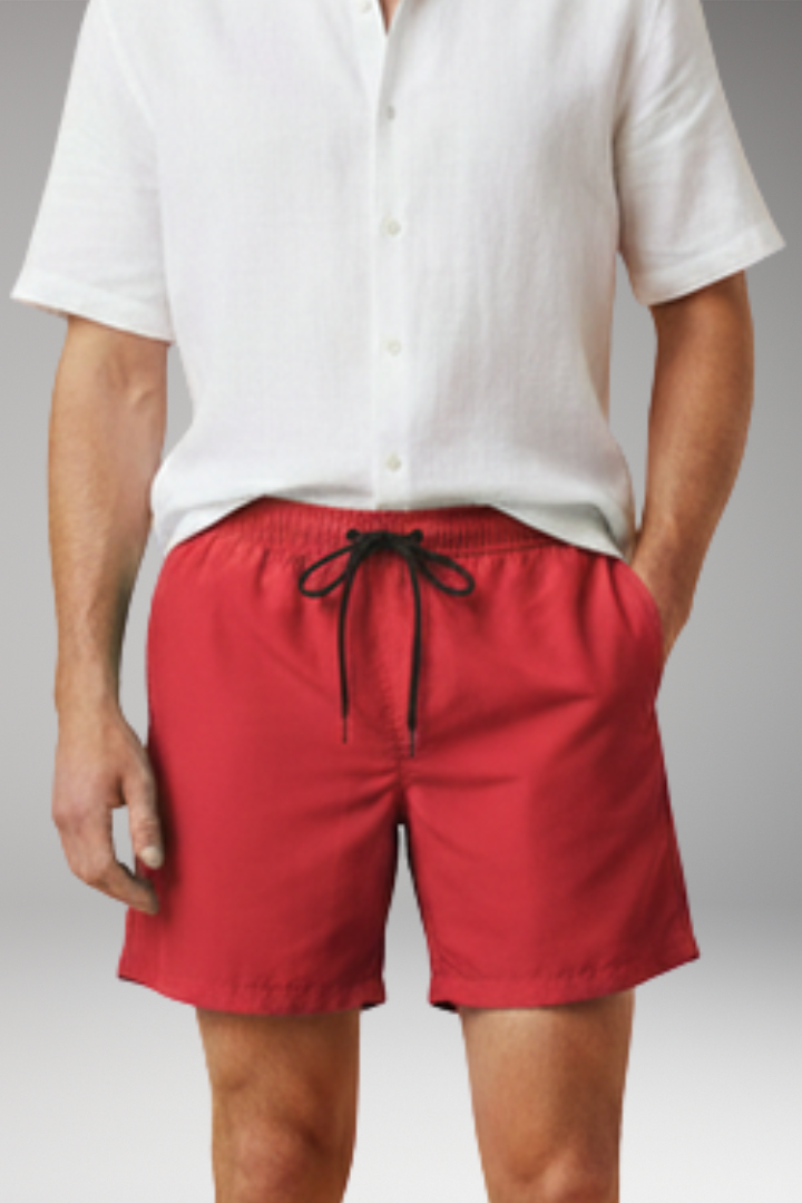 MODEGEIST Herren Casual Shorts Kordelzug Relaxed-Fit Sommer