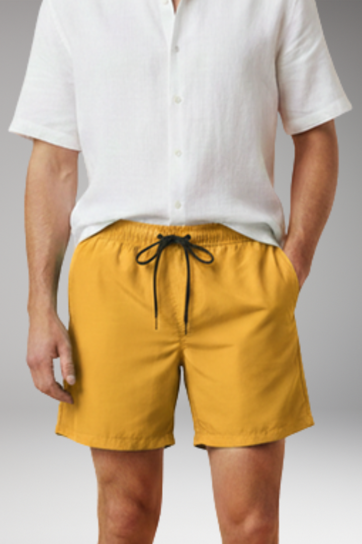MODEGEIST Herren Casual Shorts Kordelzug Relaxed-Fit Sommer